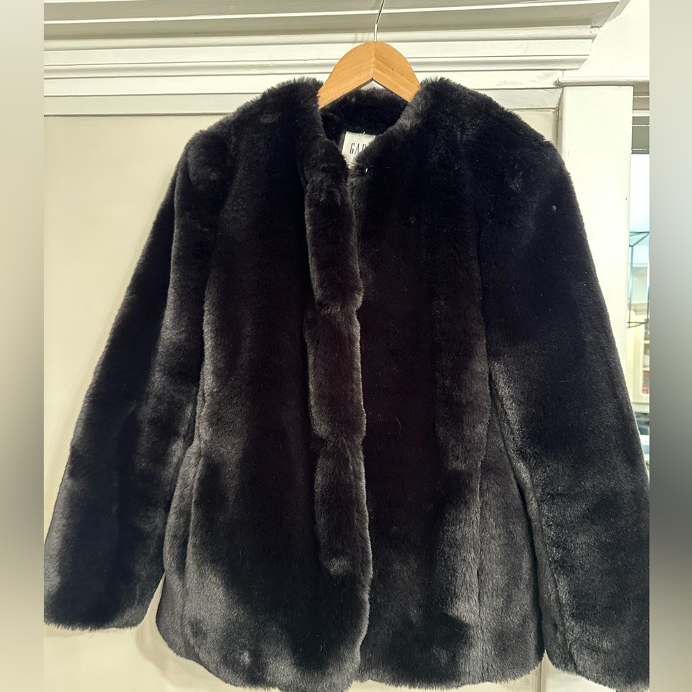 Black Faux Fur Jacket